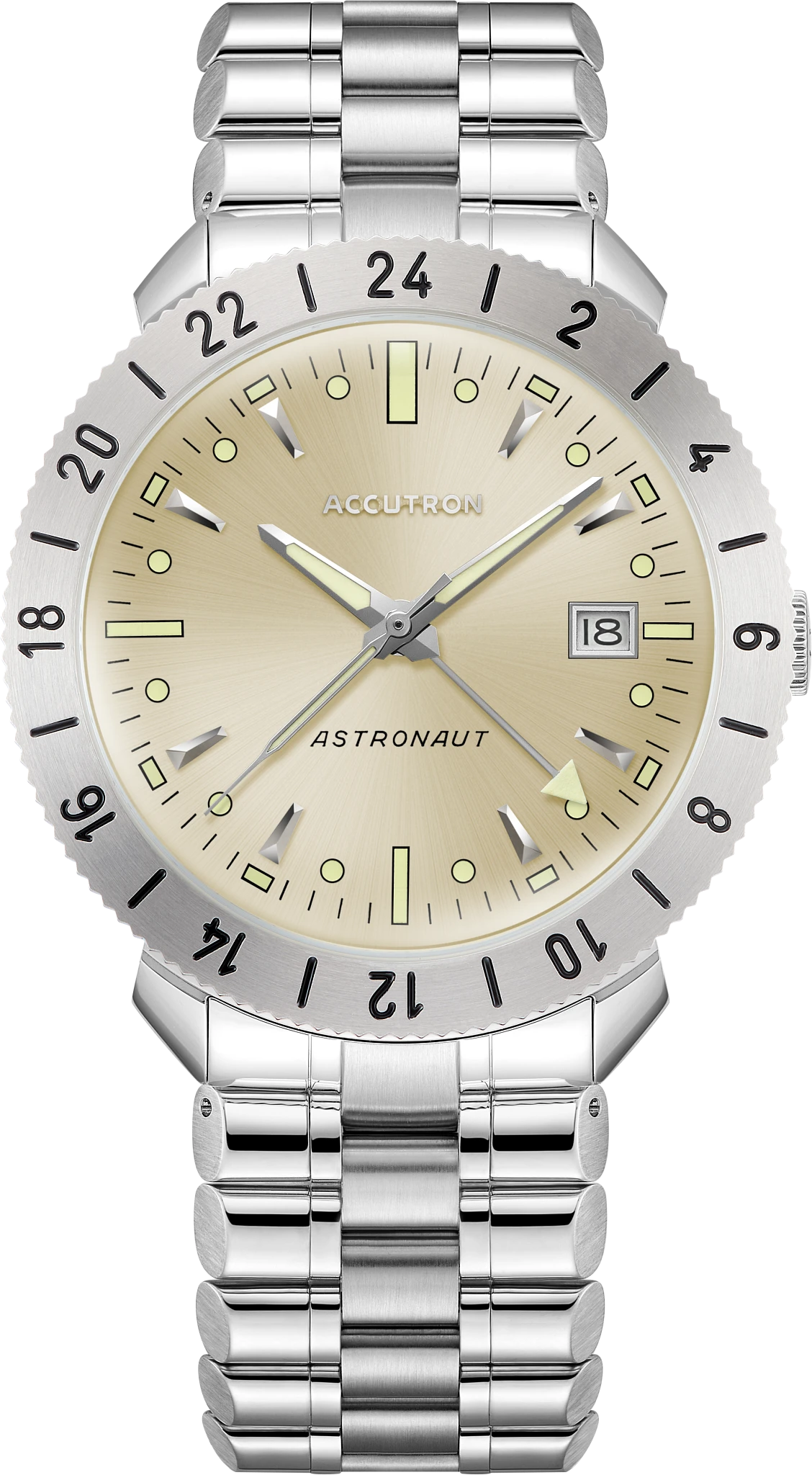 Champagne Dial Stainless Steel Bracelet Astronaut LTi 26B204A | Bulova